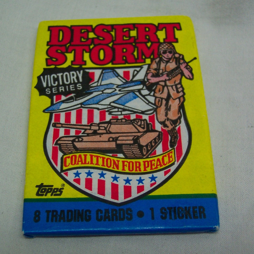 Vintage 1991 Topps DESERT STORM Victory Series Unopened Pack Etsy