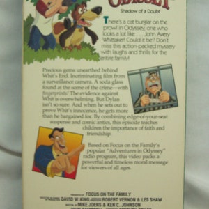 Vintage 1993 ADVENTURES IN ODYSSEY Shadow of a Doubt Vhs Video Animated ...