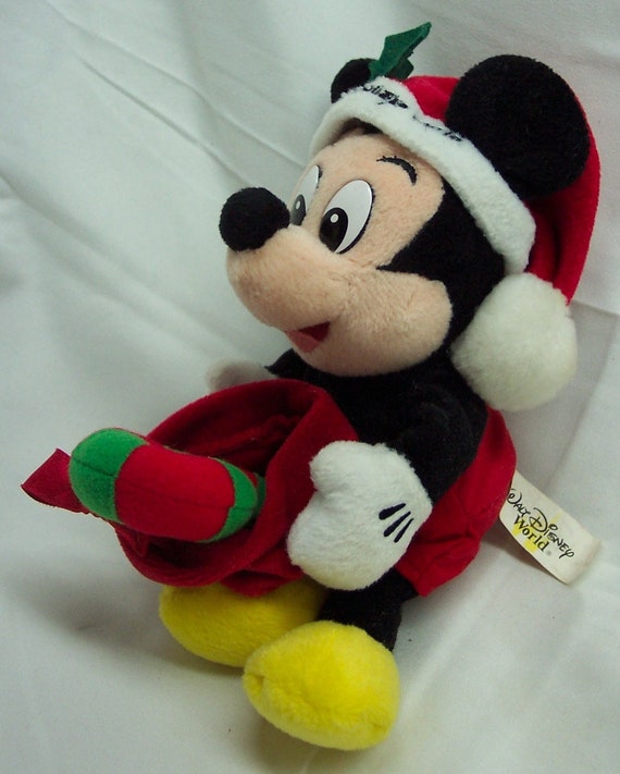 Vintage 1999 Walt Disney Store World MICKEY MOUSE as Santa Claus