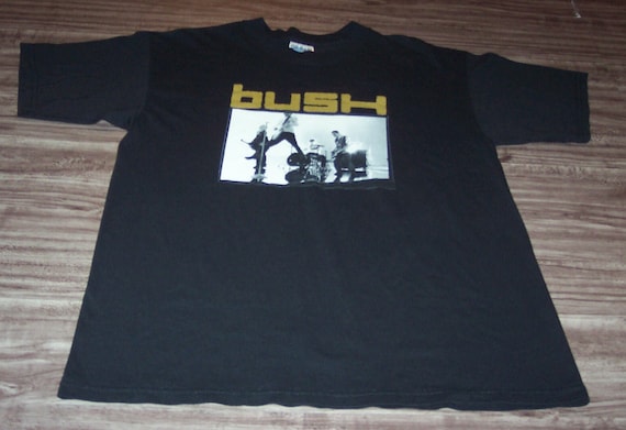 Vintage BUSH Golden State 2001 TOUR Band Concert T-shirt Mens