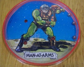 Vintage 1983 He-Man Masters Of The Universe MAN AT ARMS Motu Hand Held Dexterity Skill Game Toy 1980's