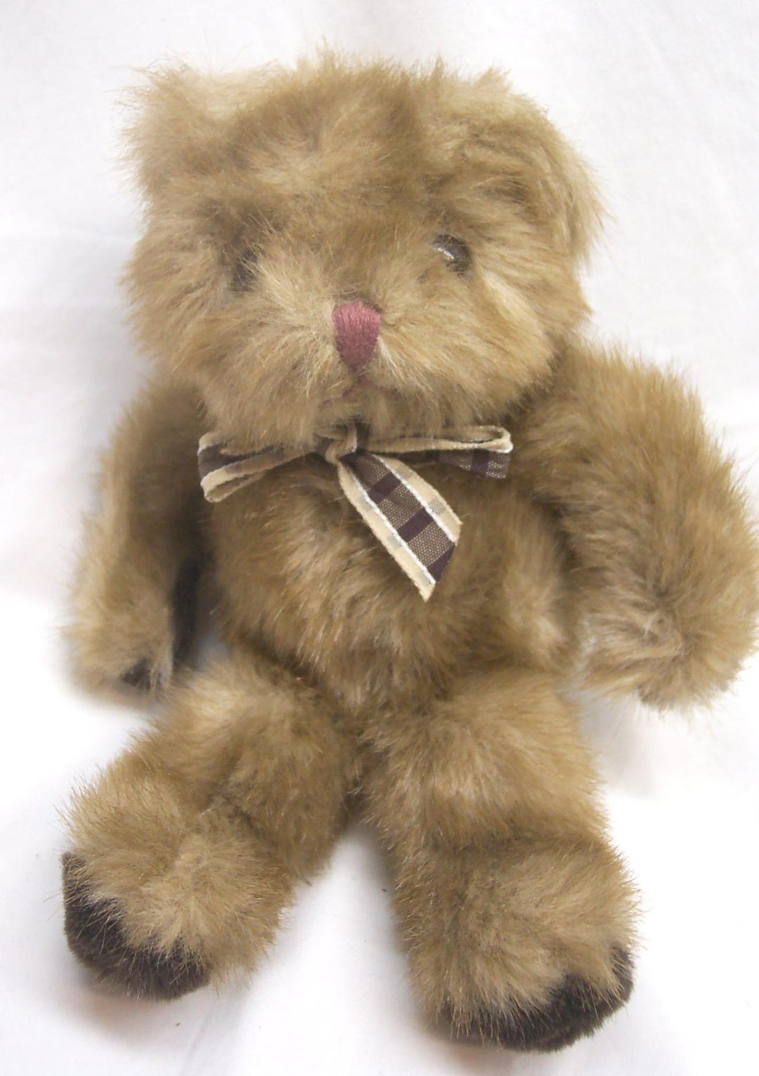 Vintage 1980's RUSS Fuzzy Brown TEDDY BEAR 8" Plush Stuffed Animal Toy ...