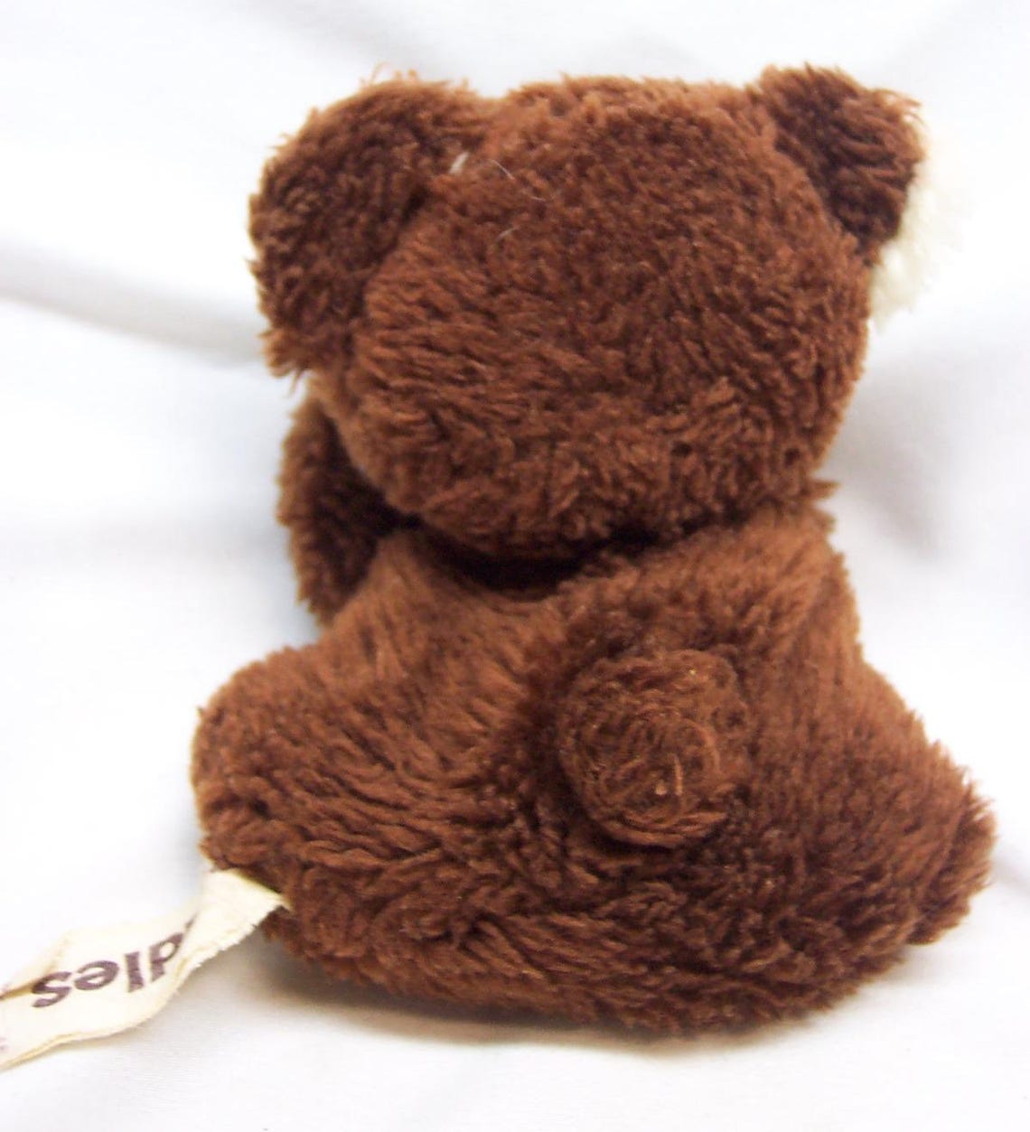 Vintage 1980's RUSS Cute Mini CUDDLES Brown Teddy Bear 4" Plush Stuffed ...