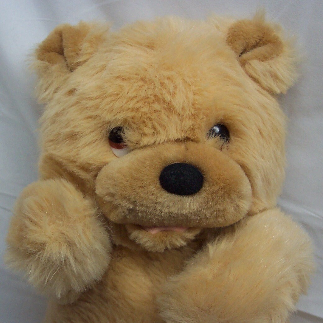 Vintage Russ TAN TEDDY BEAR 14" Plush Stuffed Animal Toy 80's 1980's - Etsy