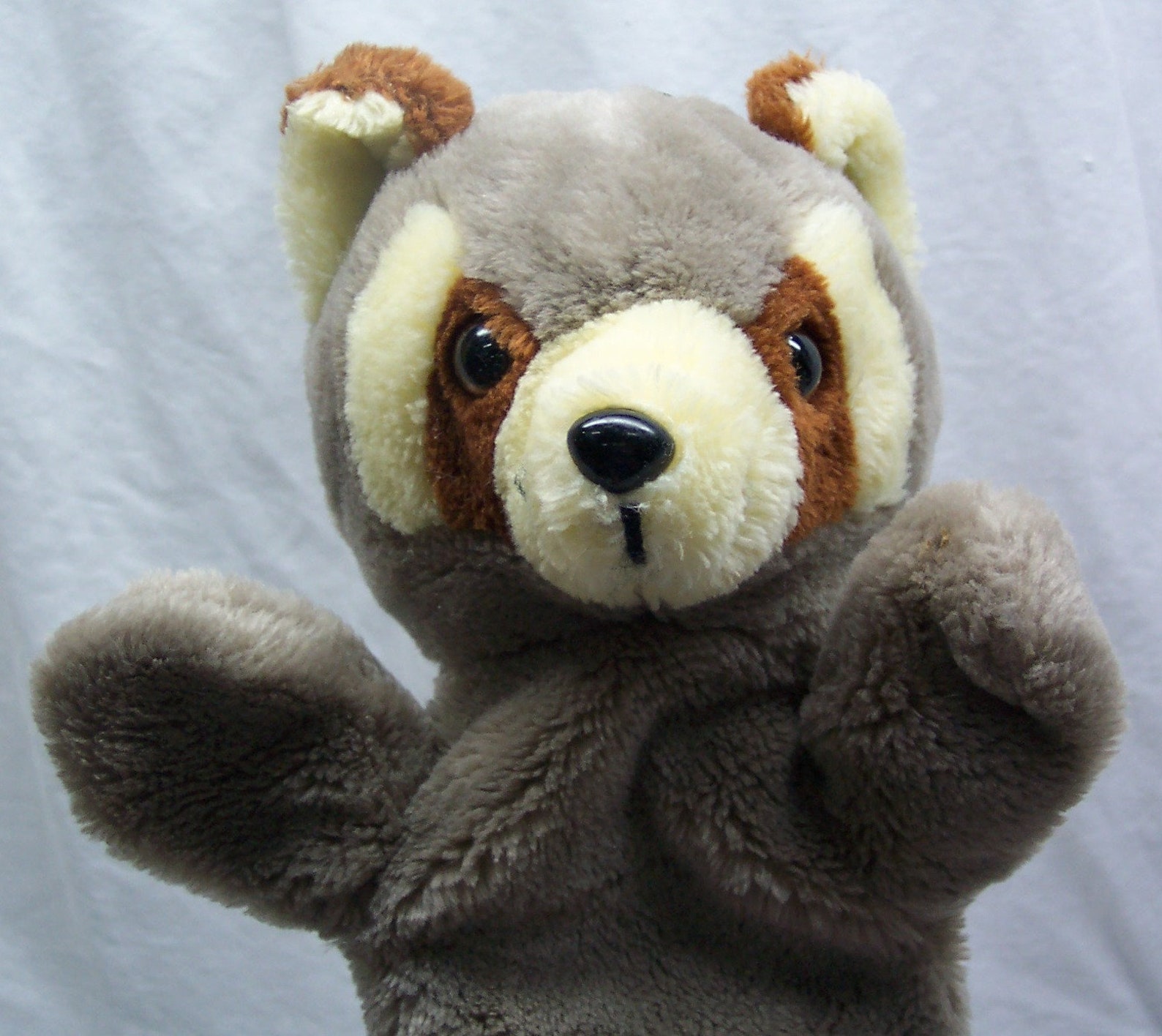 Vintage 1988 Etone RACCOON HAND PUPPET 10 Hand Etsy