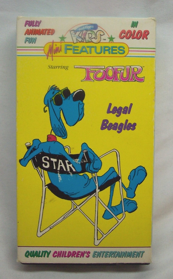 Vintage 1986 Mini Features FOOFUR LEGAL BEAGLES Animated Vhs Video
