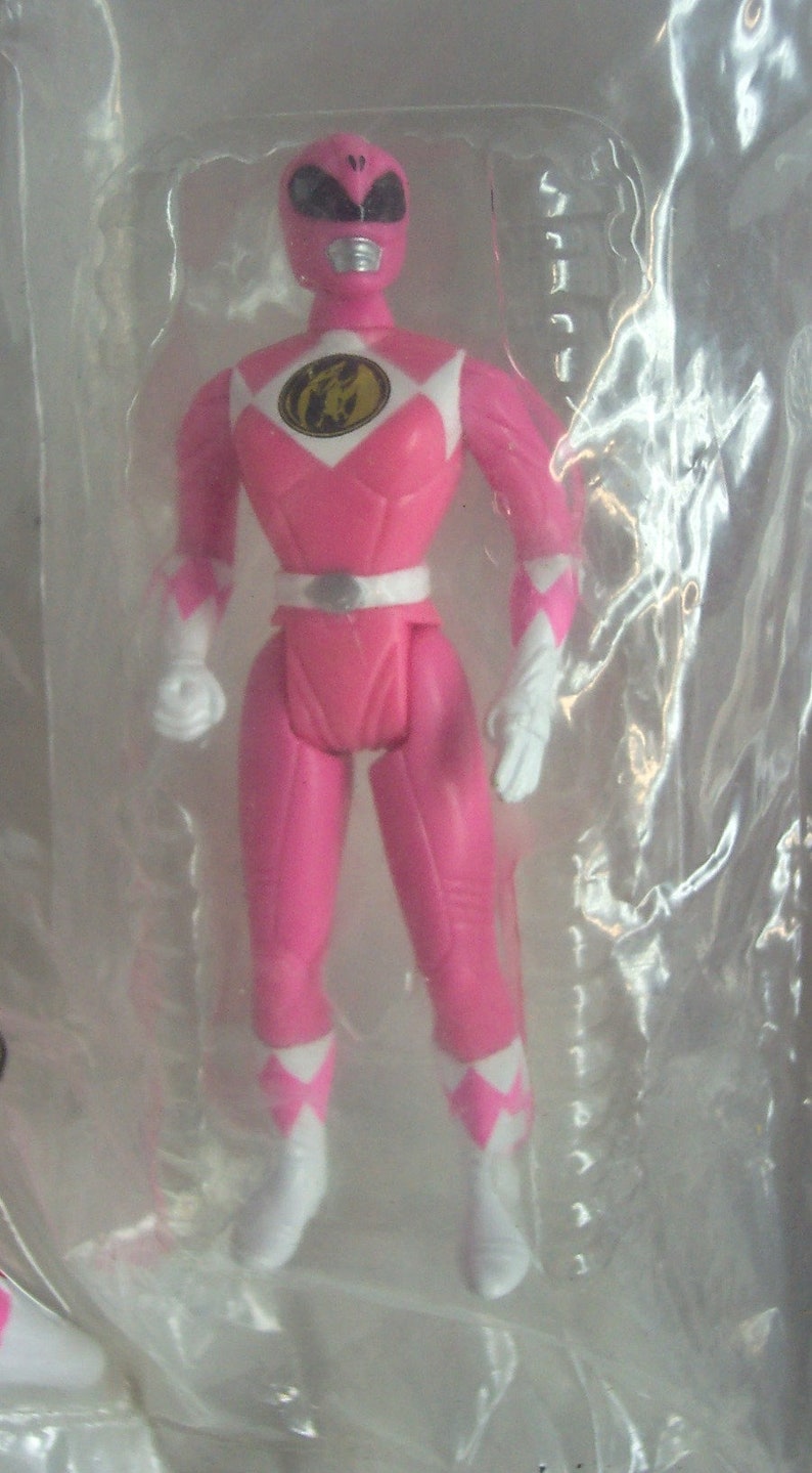 Pink Ranger 1995 Vintage 1995 Mighty Morphin Power Rangers the Movie Pink Ranger 8 ...