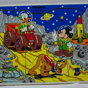 1960年代のヴィンテージウォルトディズニーパズルミッキーマウス