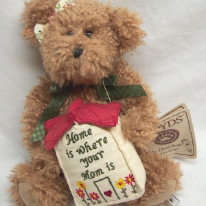 Vintage Boyds H.B.'s Heirloom Home Is Where Your Mom Is Teddy Bear 8" Plush Stuffed Animal Toy Boyd's with Tag