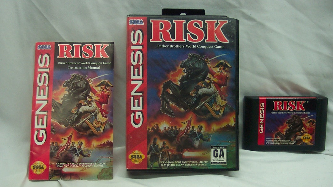 Parker Brothers RISK World Conquest Game Sega Genesis Video Etsy