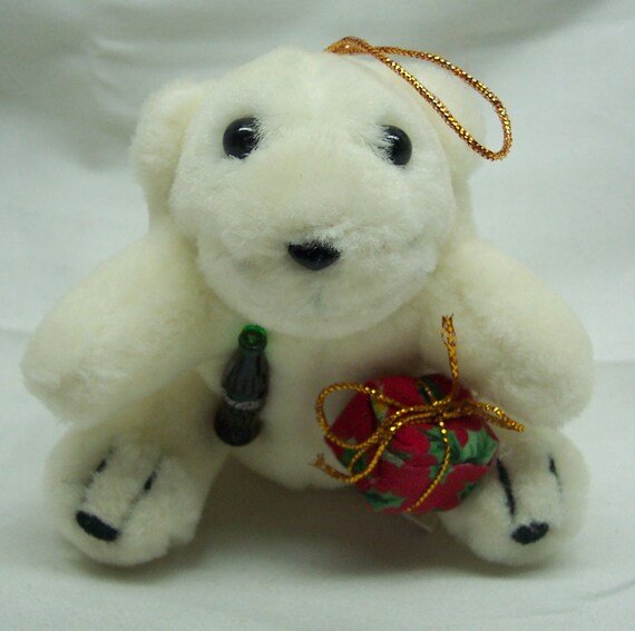 Vintage 1993 Cocacola POLAR BEAR W/ Coke Bottle 3 Plush Etsy