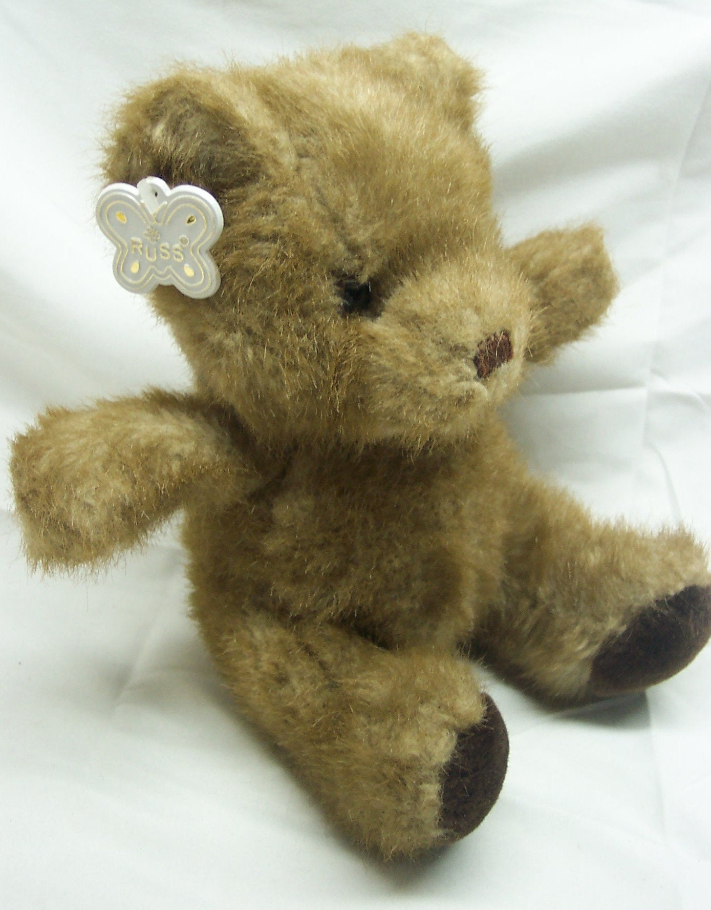 Vintage Russ PICADILLY the TEDDY BEAR 8" Plush Stuffed Animal Toy 1980 ...