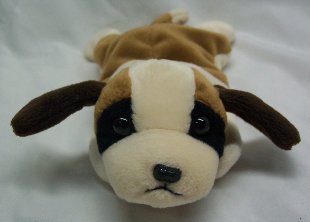 Vintage TY Beanie Baby BERNIE the St. Bernard Dog 6 Bean Bag Stuffed