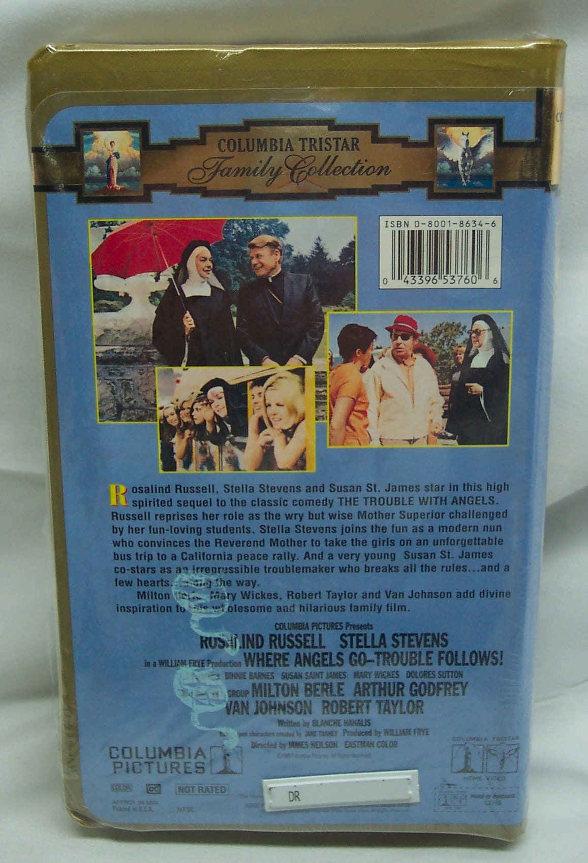 Vintage 1996 Where Angels Go, Trouble Follows Vhs Video