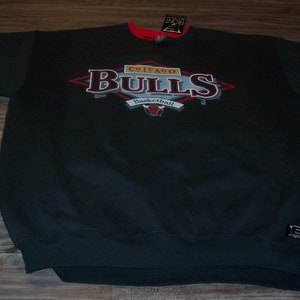 Vintage Throwback 1990&#39;S CHICAGO BULLS Nba Basketball Crew Sweatshirt Mens XL