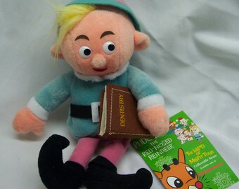Rudolph The Red Nosed Reindeer The Island Of The Misfit Toys Hermie Elf Dentist 7" Plush Stuffed Animal Toy Herbie 1998 NEW