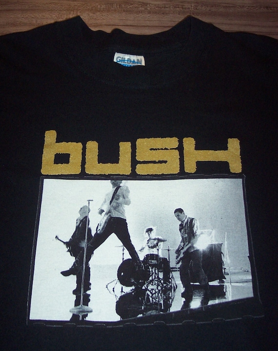 Vintage BUSH Golden State 2001 TOUR Band Concert T-shirt Mens