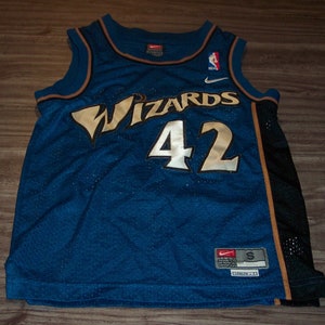 Gilbert Arenas Washington Wizards NBA Blue 0 Jersey Stitched Size Large