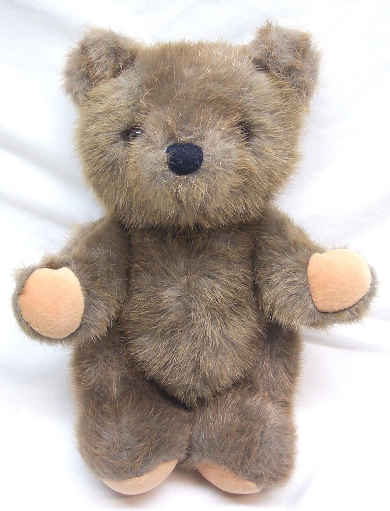 Vintage 1988 DAKIN JOINTED Brown Teddy Bear 10" Plush Stuffed Animal ...