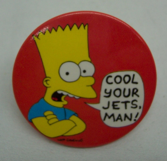 1990 the Simpsons Bart Simpson Cool Your Jets Man 2