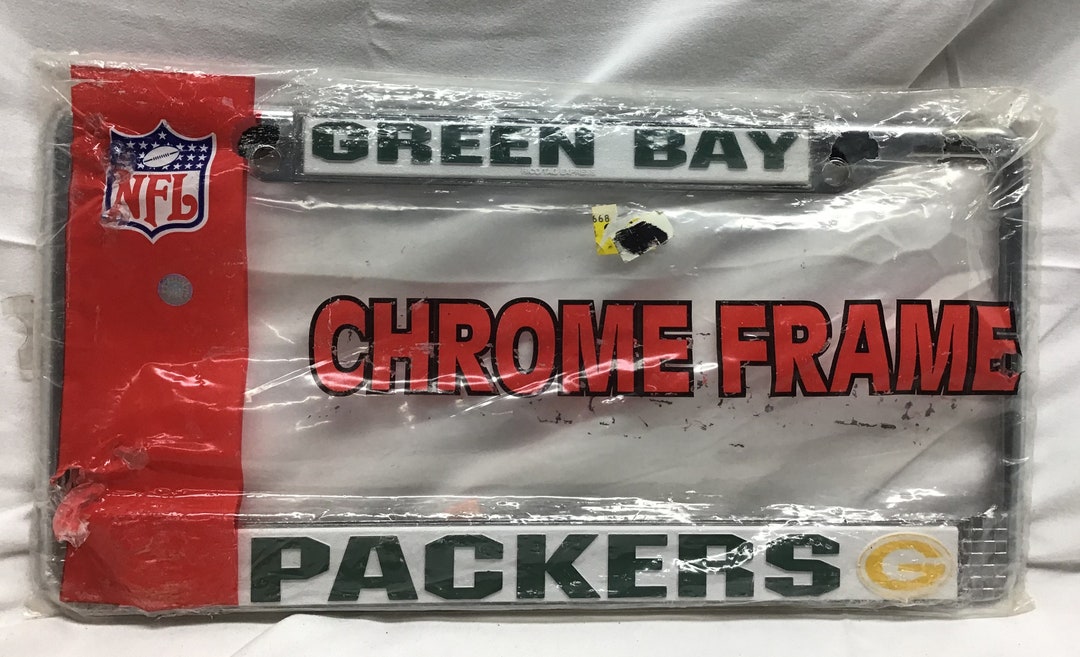 Vintage NFL Green Bay Packers Car Truck Chrome Metal License Etsy
