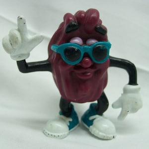 Vintage Applause 1988 CALIFORNIA RAISINS 2 3/4&quot; PVC Toy Figure 1980&#39;s