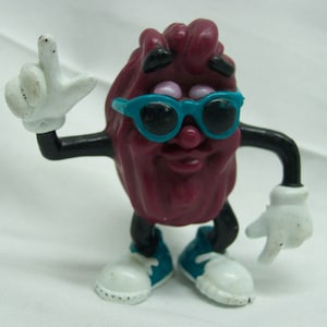 Vintage Applause 1988 CALIFORNIA RAISINS 2 3/4" PVC Toy Figure 1980's