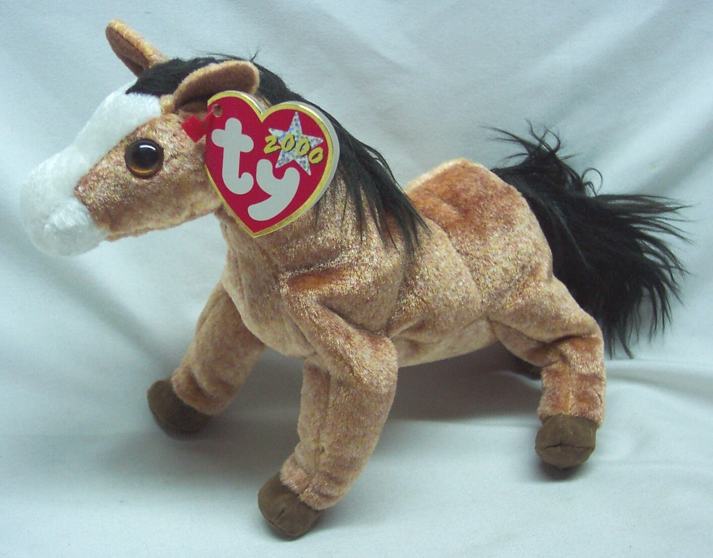 Vintage 2000 TY Beanie Baby OATS Brown HORSE 10