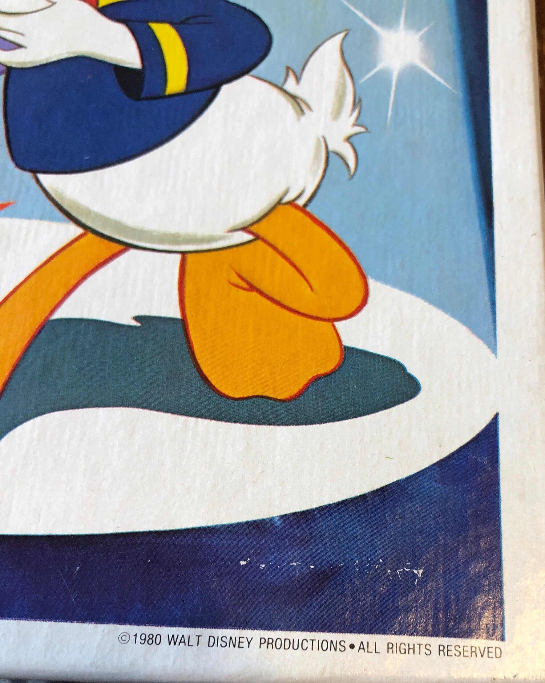 Vintage 1980 Walt Disney Donald Duck and Daisy Duck Dancing Jigsaw