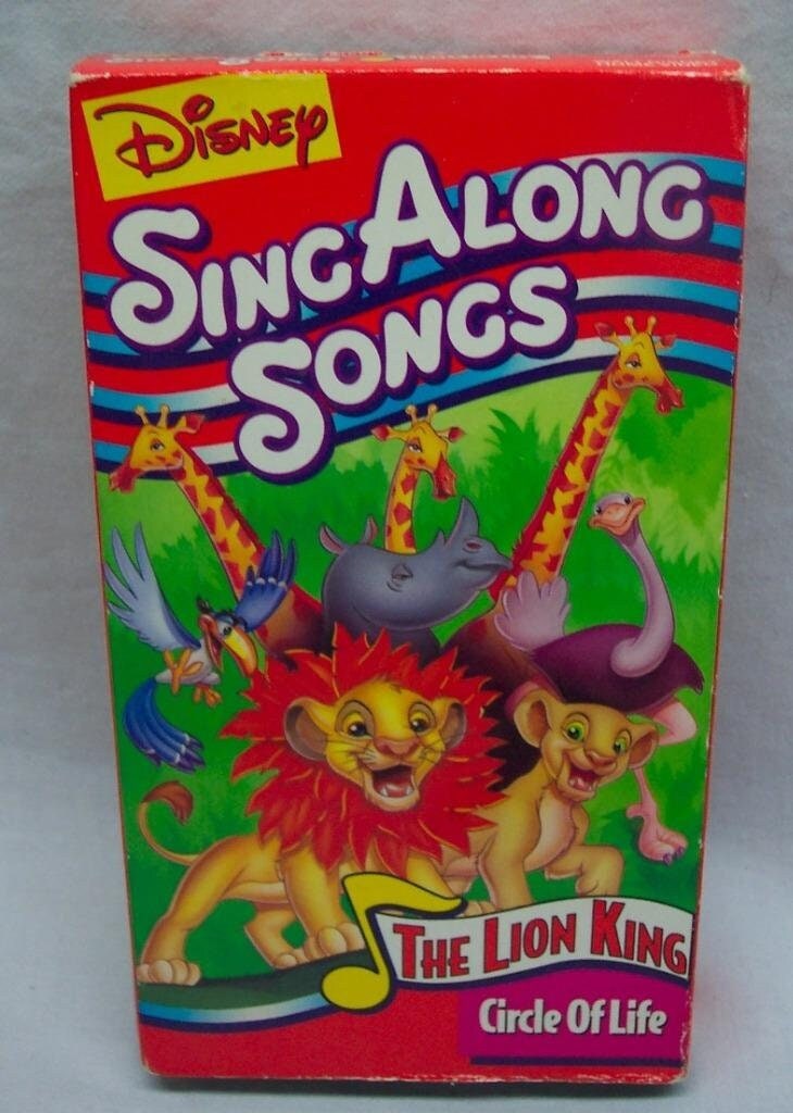 Vintage Walt Disney Sing Along Songs THE LION KING Circle of Life