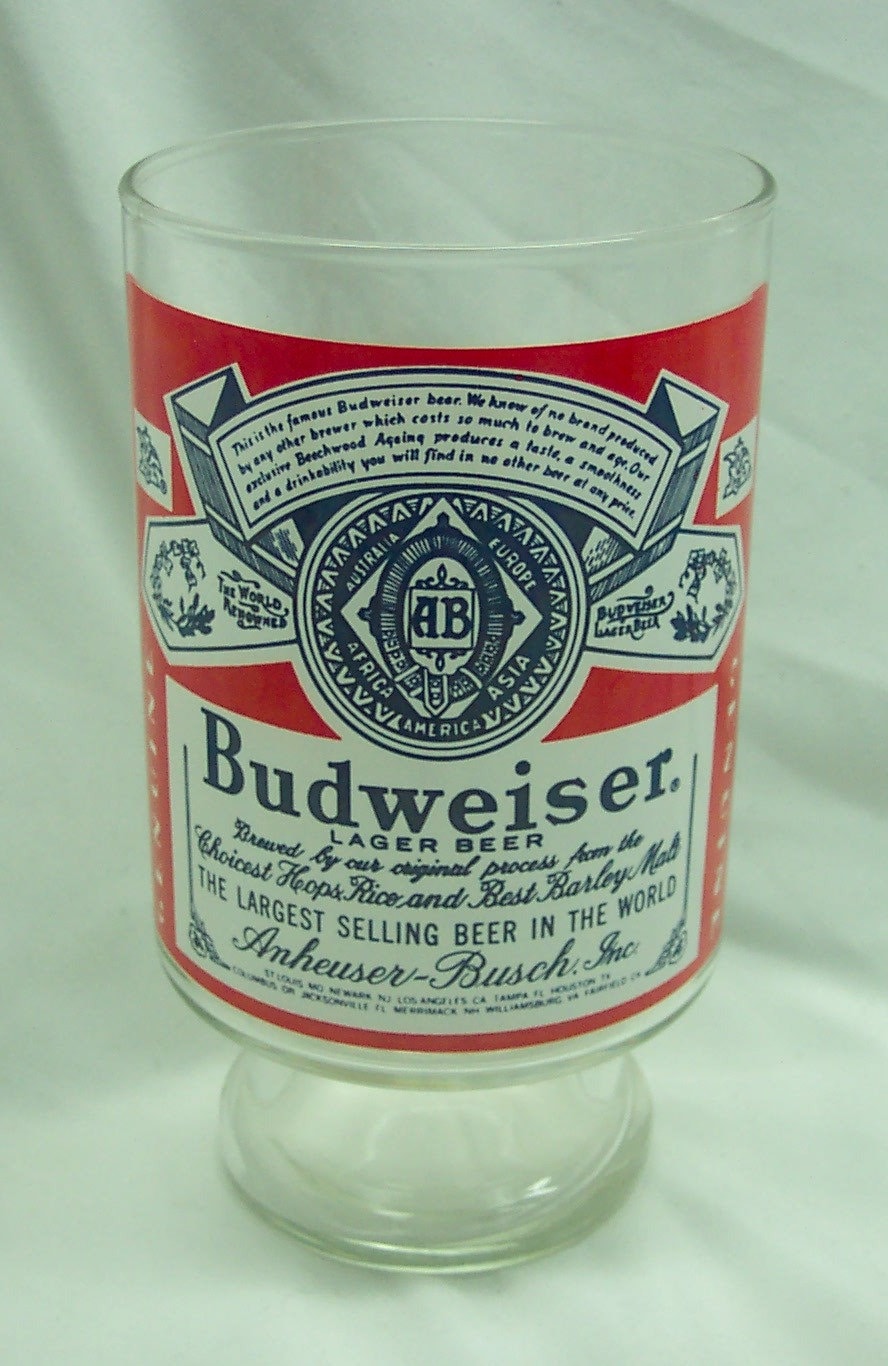 Vintage BUDWEISER BEER Genuine 7 Collector's Glass Etsy UK