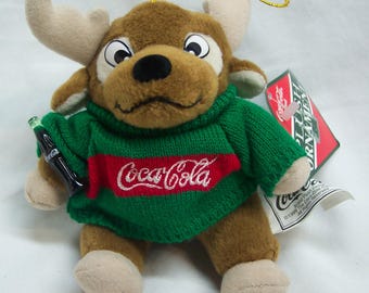 Vintage 1999 Coca-cola REINDEER W/ Coke Bottle 4