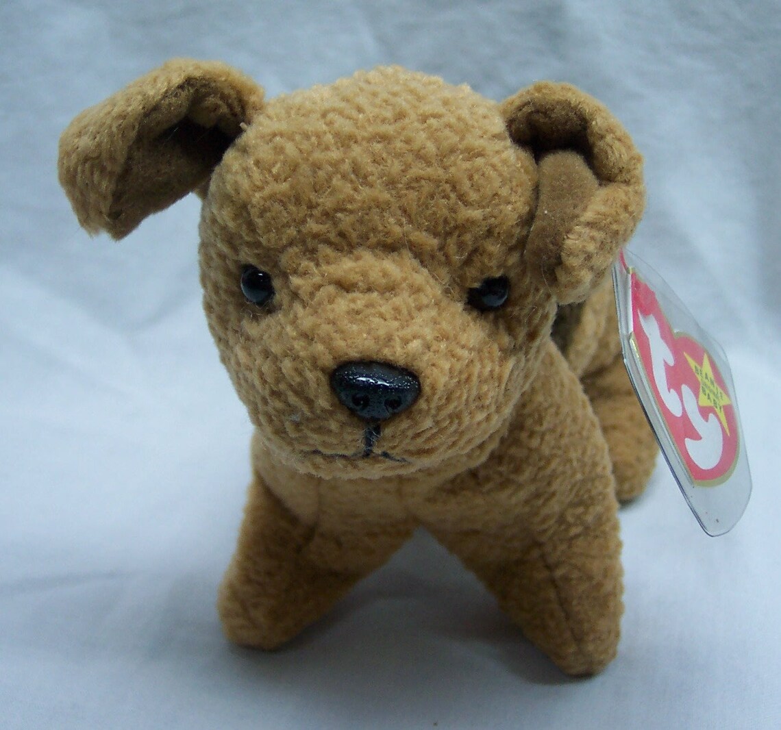 Vintage TY Beanie Baby TUFFY the Dog 6 Bean Bag Stuffed Etsy