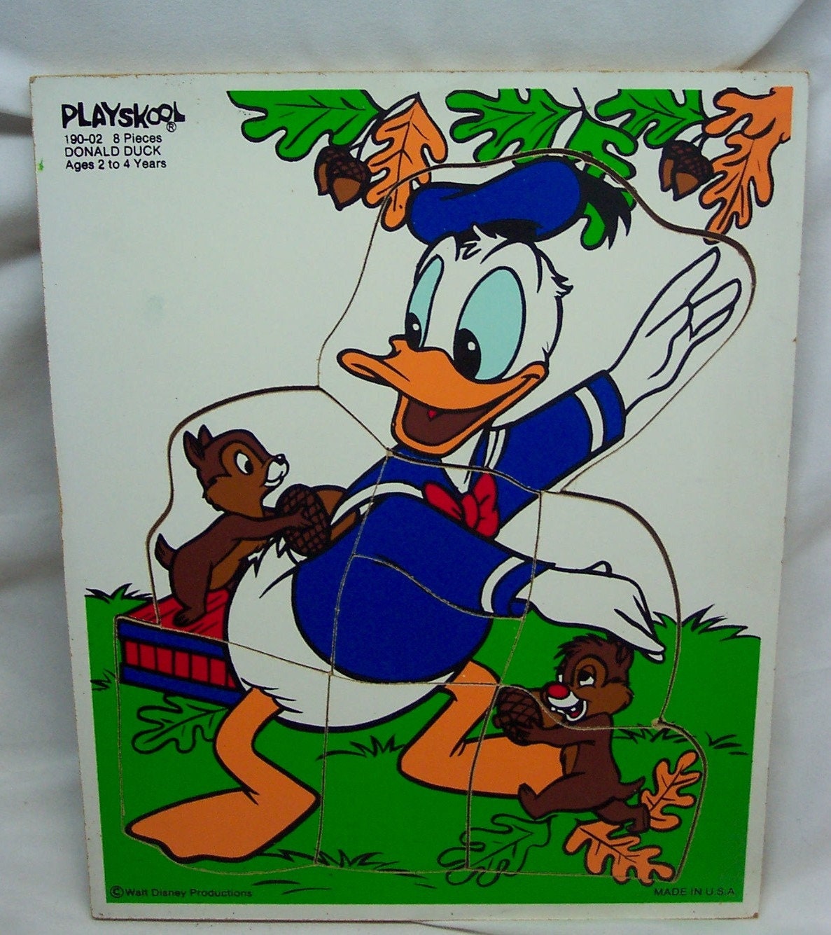 DONALD DUCK ★ ヴィンテージ　パズル　ウォルトディズニー Vintage Walt Disney Donald Duck 100 piece Puzzle by Whitman