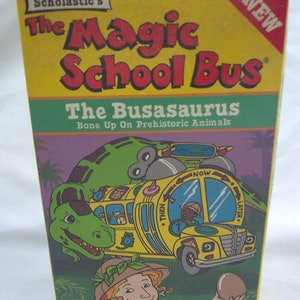 Vintage Scholastic's The Magic School Bus THE BUSASAURUS Dinosaur Vhs Video 1997