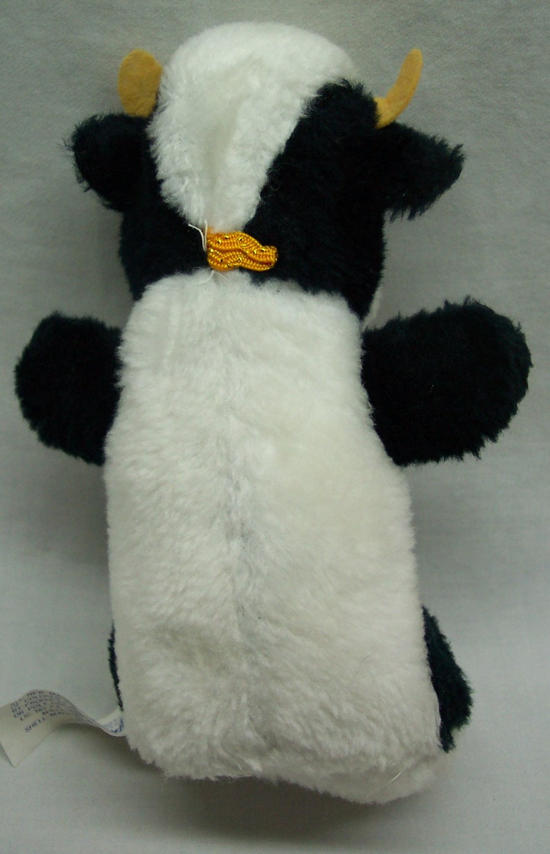 Vintage Dan Brechner BLACK & WHITE COW 7" Plush Stuffed Animal Carnival ...