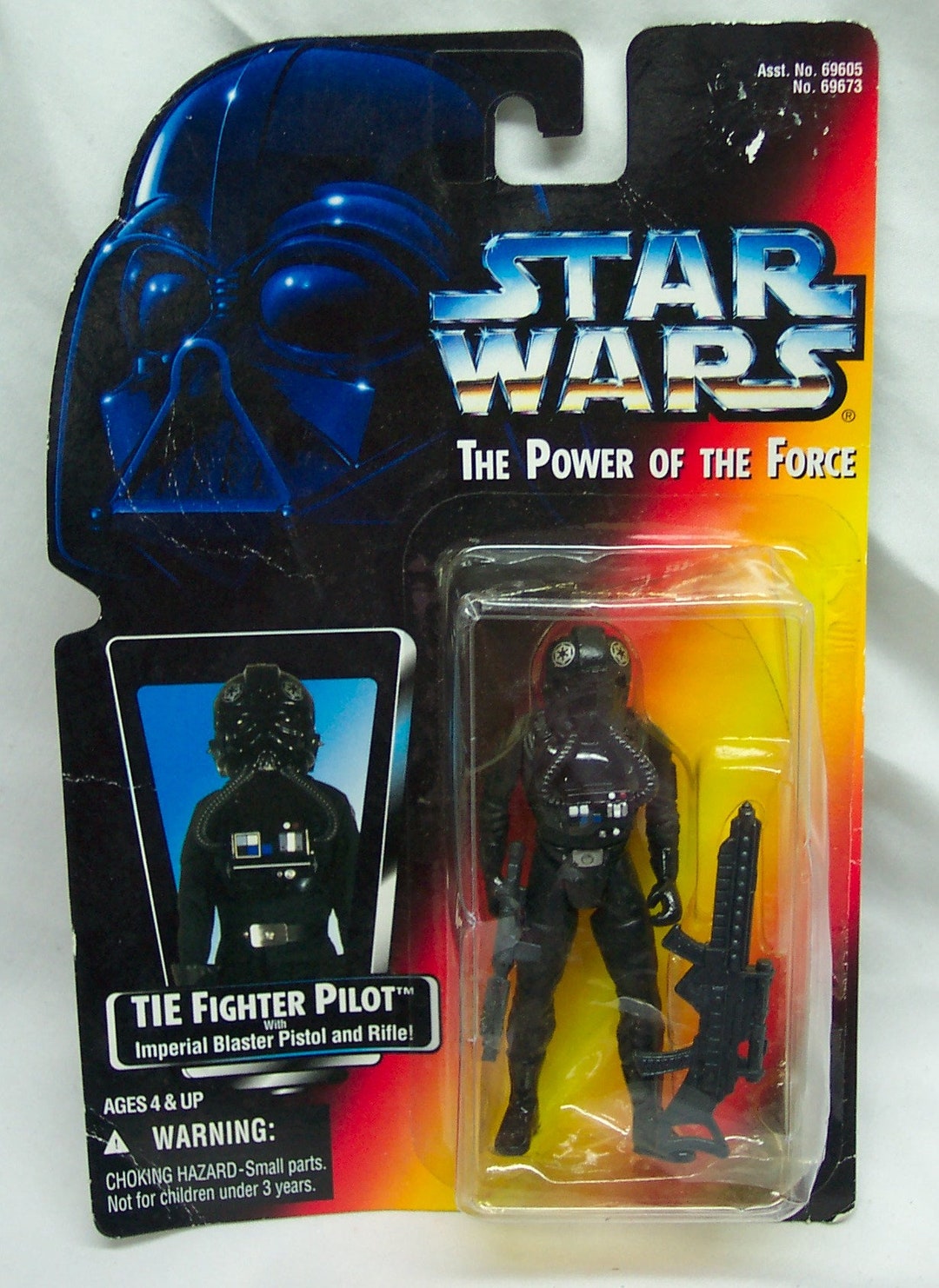 Vintage Star Wars the Power of the Force TIE FIGHTER PILOT Action