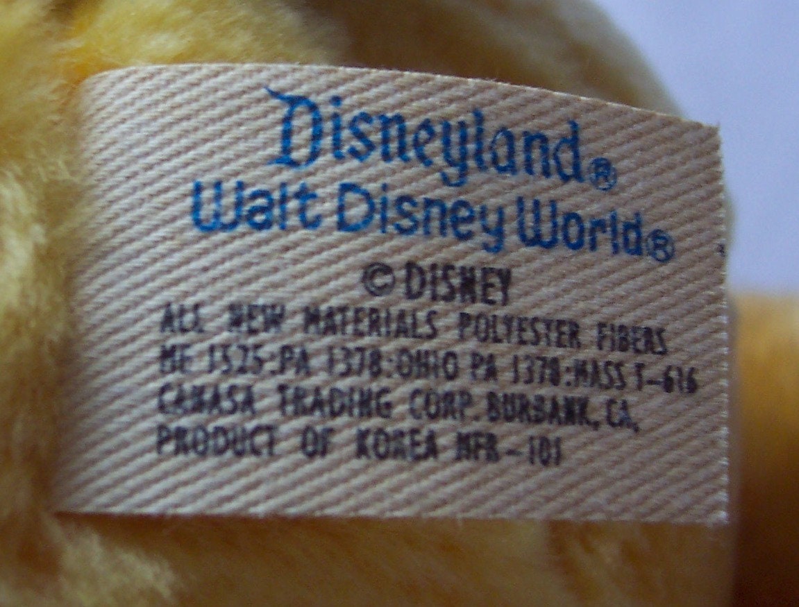 Vintage 1980's LARGE Walt Disney World Disneyland PLUTO Dog