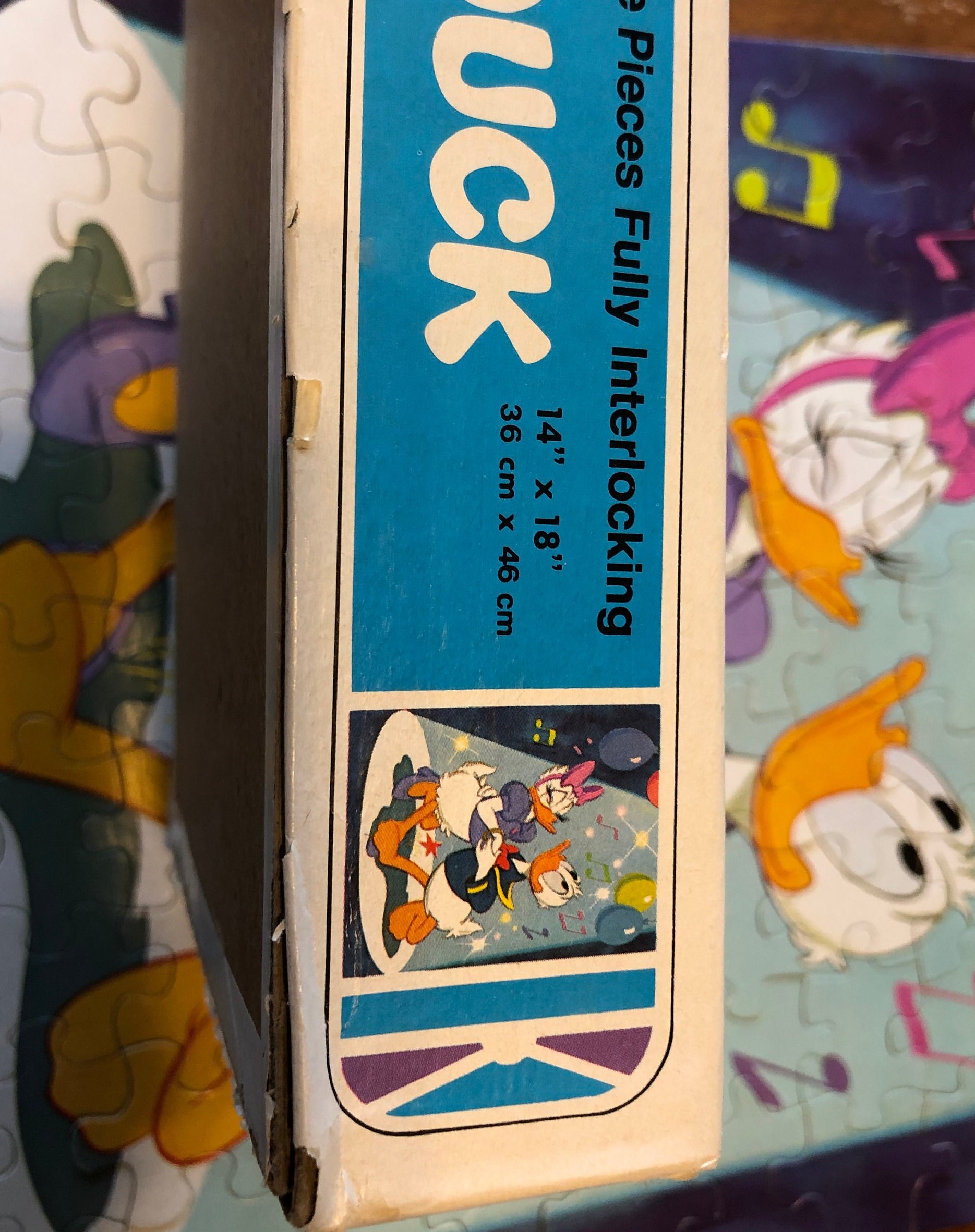 Vintage 1980 Walt Disney Donald Duck and Daisy Duck Dancing Jigsaw