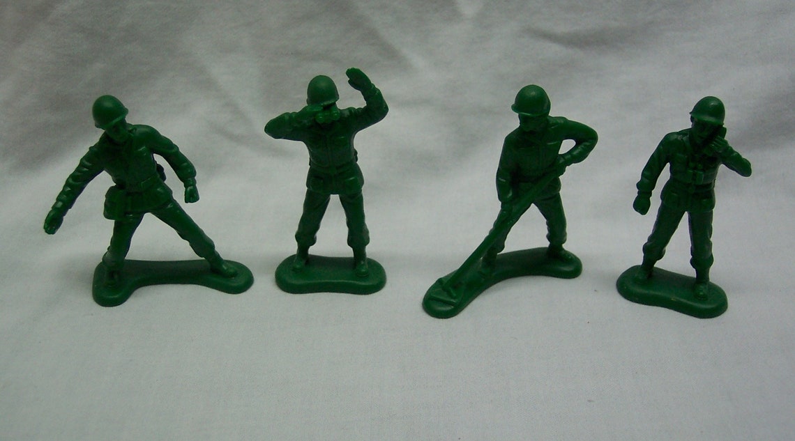 Vintage Walt Disney Toy Story ARMY MEN 2 Plastic Toy Etsy