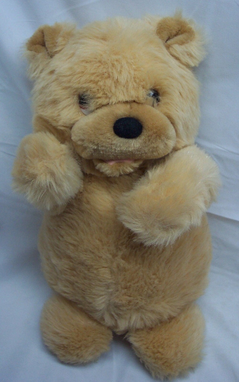 Vintage Russ TAN TEDDY BEAR 14" Plush Stuffed Animal Toy 80's 1980's - Etsy