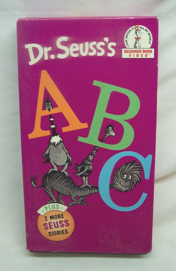 Vintage 1992 Dr. Seuss's ABC, Read With My Eyes Shut & Mr
