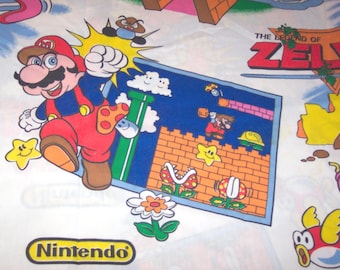 Vintage 1988 Nintendo Super Mario Bros the Legend of Zelda Twin