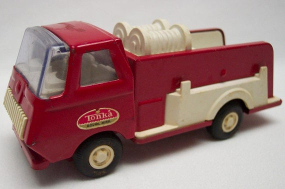 antique metal fire truck