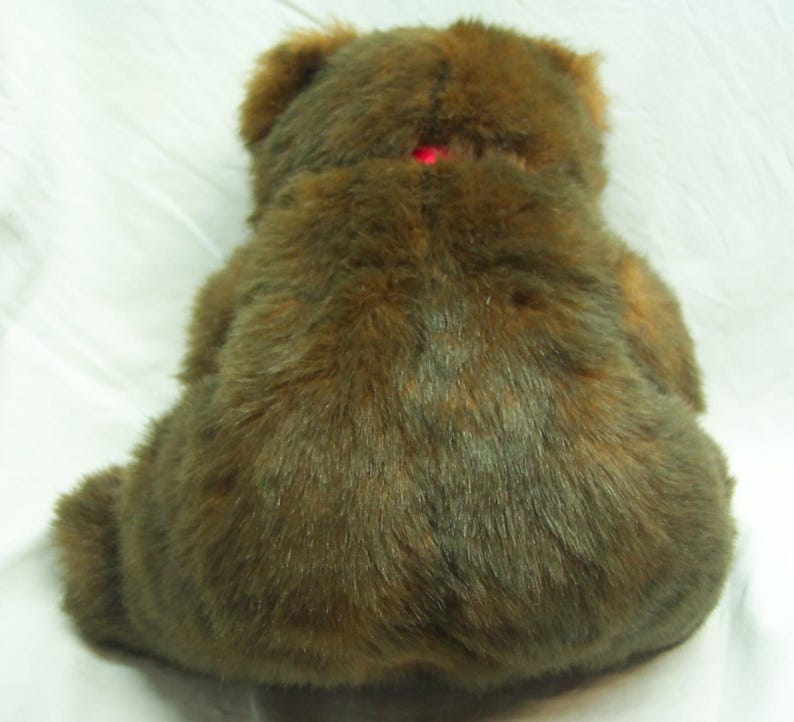 RARE Vintage 1990 TY Brown Mcgee Teddy Bear 11" Plush Stuffed Animal ...