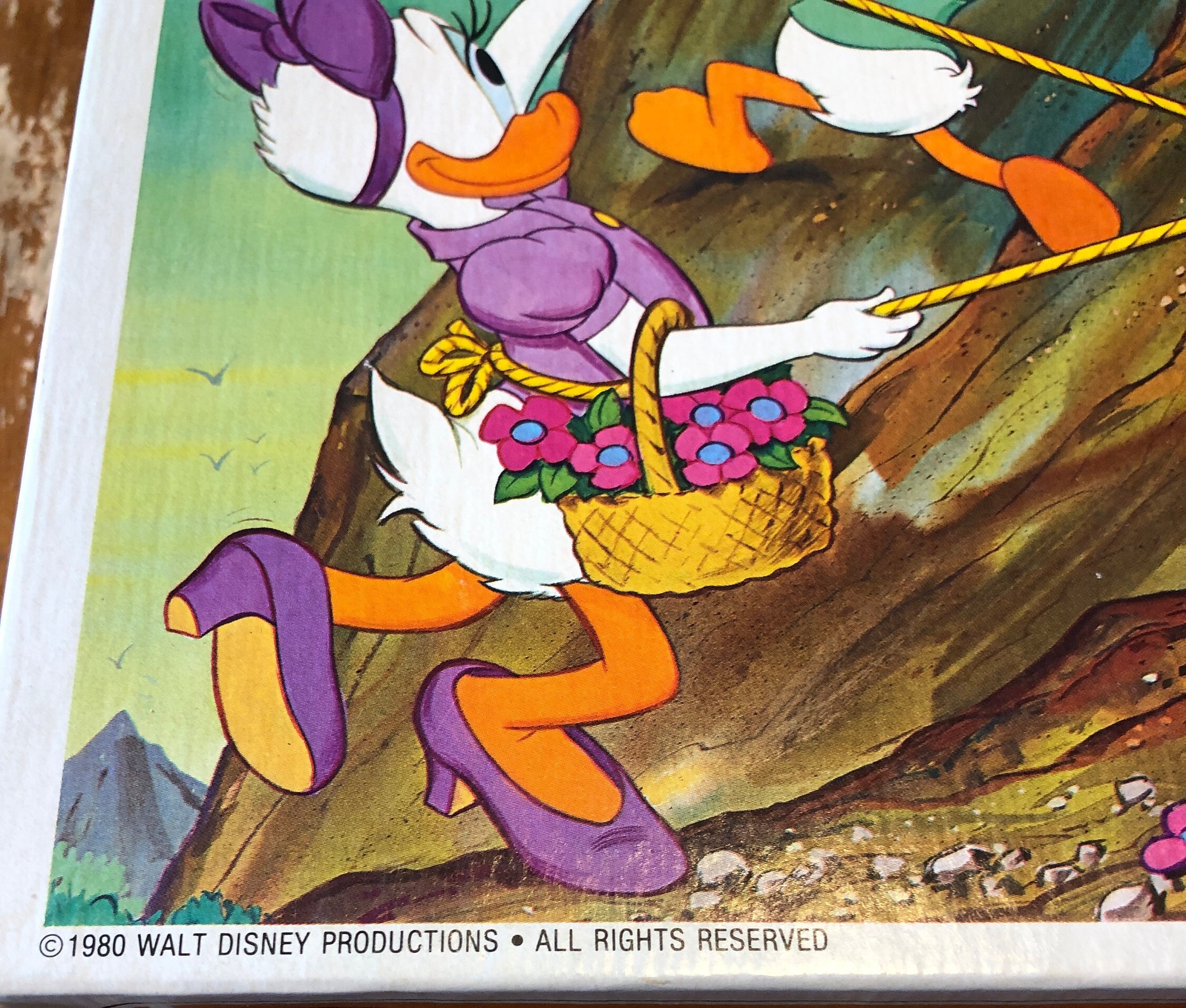 Vintage 1980 Walt Disney Donald Duck Daisy Duck Nephews Jigsaw