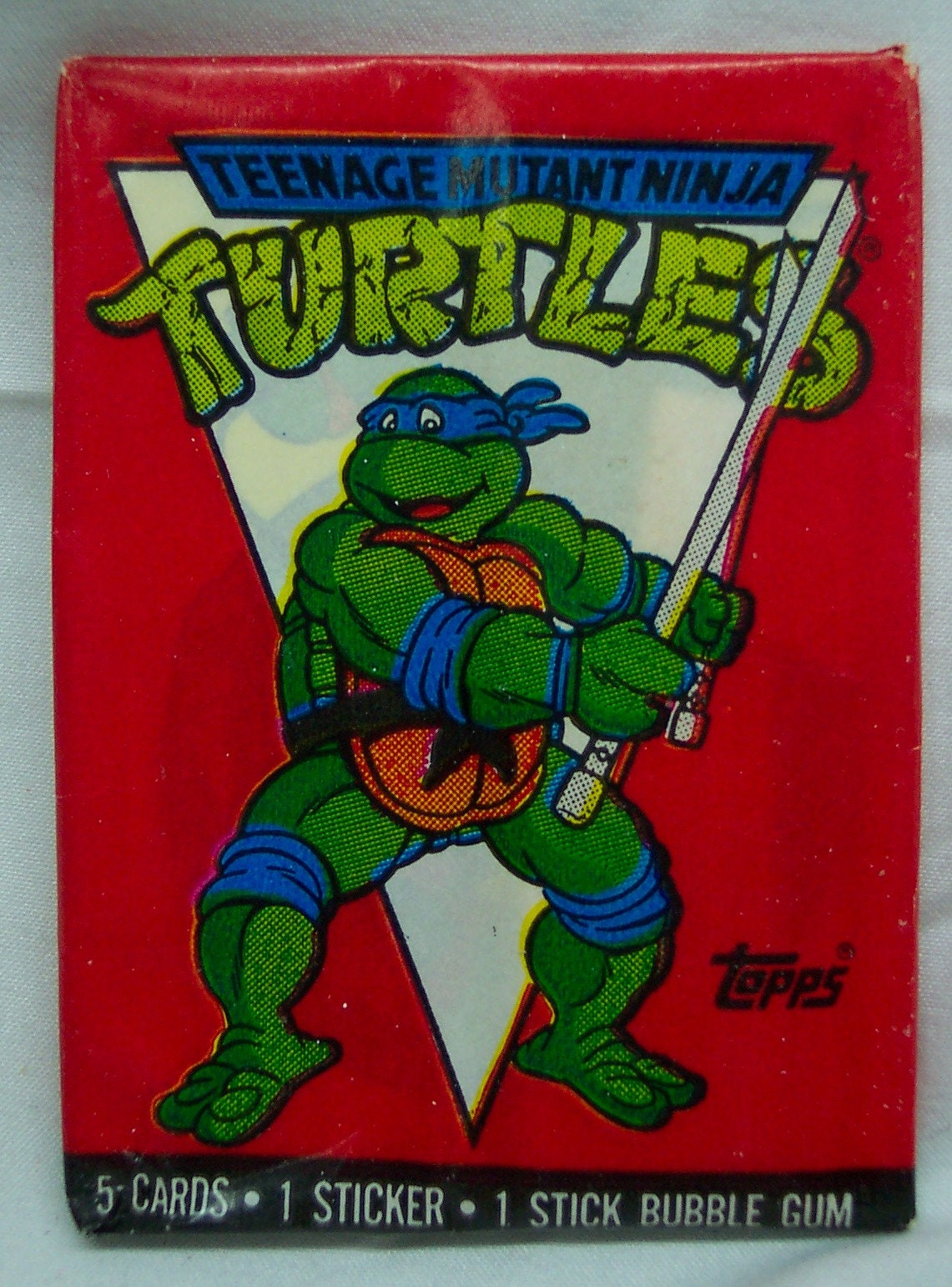 Vintage 1989 TOPPS Leonardo Teenage Mutant Ninja Turtles Movie