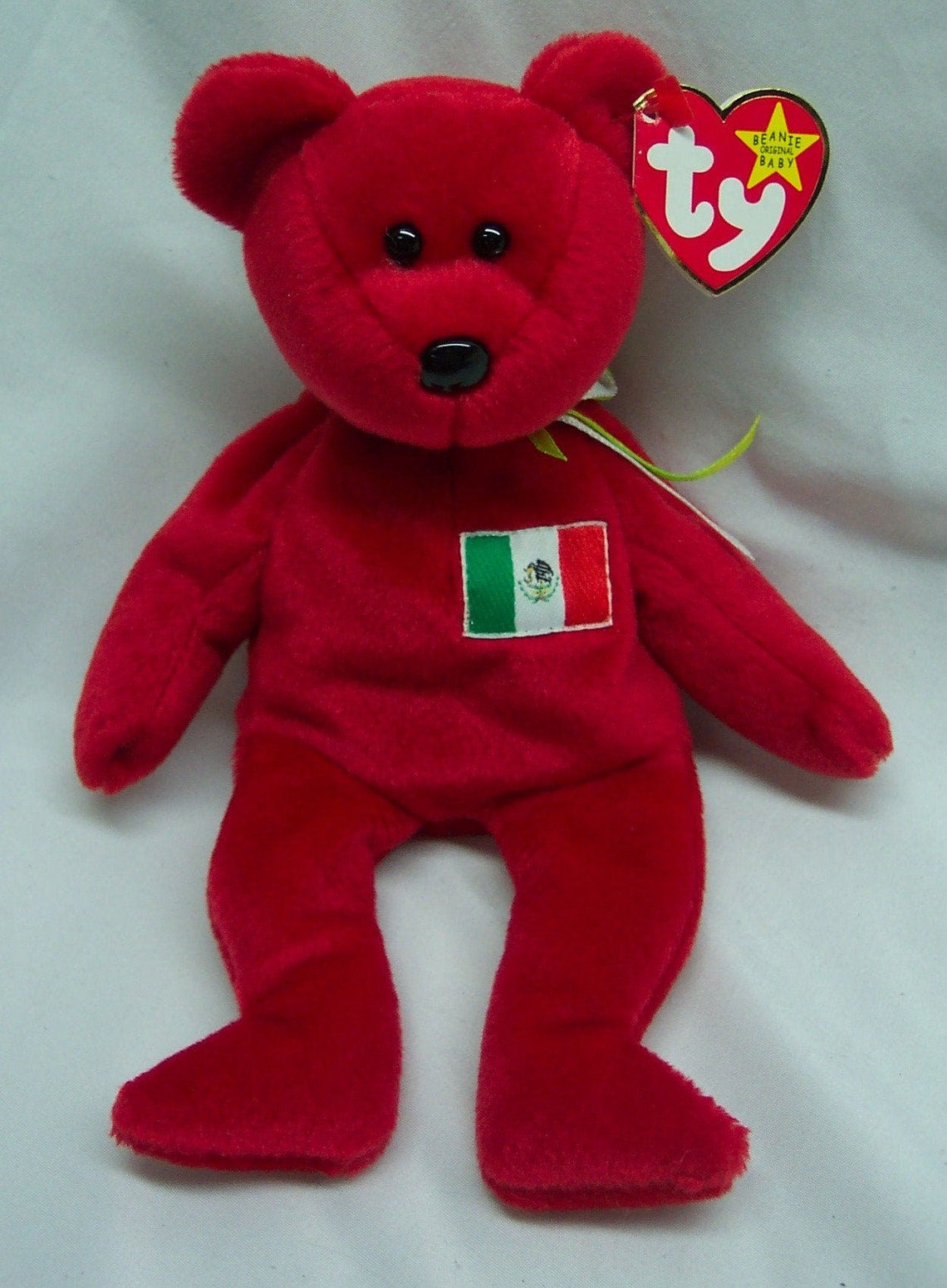 TY 1999 Beanie Babies Red OSITO MEXICO Flag Teddy Bear 8 Etsy UK