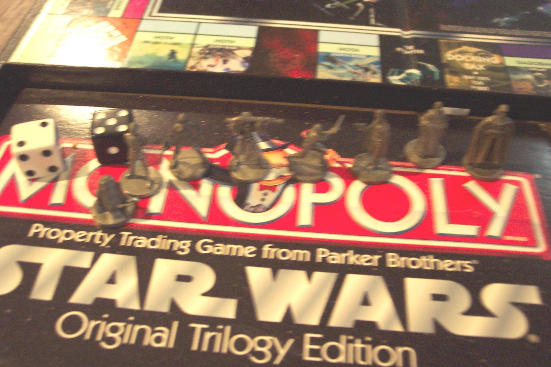 Vintage 2004 STAR WARS Original Trilogy Edition MONOPOLY Board