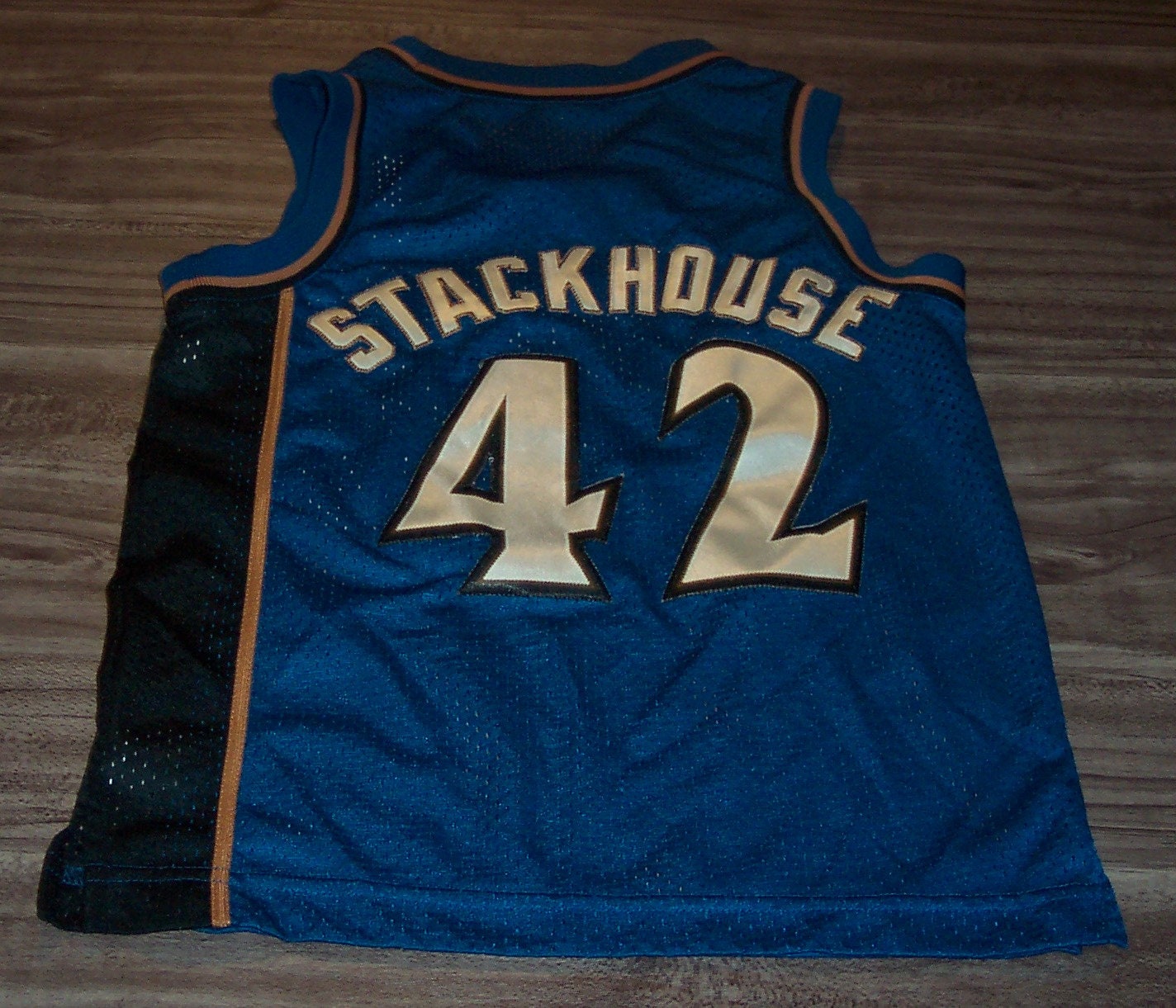LostTreasureschest Vintage Washington Wizards #42 Stackhouse NBA Basketball Jersey Size 8-10 Youth Small Nike Stitched
